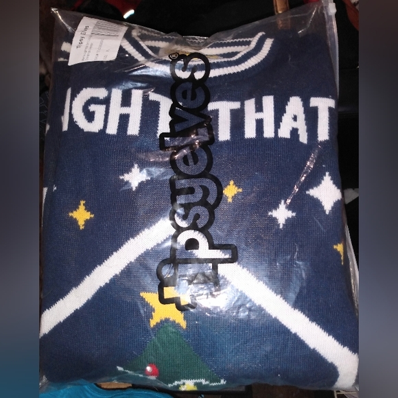 NWT "Tipsy Elves" Men's Light Up Ugly Christmas Sweater - Picture 3 of 4